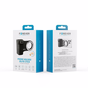 Forever PHSS-100 Bluetooth telefono laikiklis–asmenukių lazda, suderinamas su MagSafe, juodas