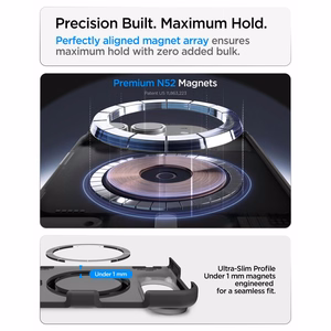 Spigen Ultra Hybrid Pro MagSafe  iPhone Duo dėklas, juodas