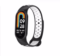 Beline Dirželis Mi Band 9/8 design juodas/baltas