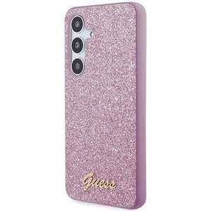 GUESS чехол для SAMSUNG S24 GUHCS24SHGGSHU (Glitter Script) фиолетовый