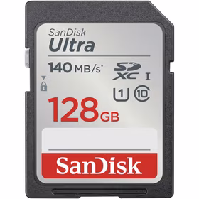 SanDisk atminties kortelė SDXC 128GB Ultra 140MB/s UHS-I Class 10