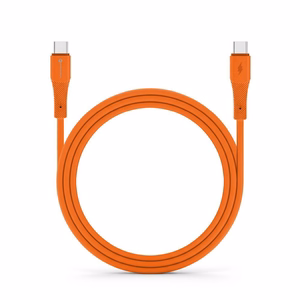 Kabelis USB C į USB C Forcell F-Energy QC4.0 PD 5A 100W silikoninis 1 m C347 tamsiai oranžinis