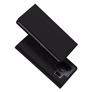 Dux Ducis Skin Pro dėklas Realme GT Neo 5 / Realme GT3 Flip kortelių piniginė stovas juoda