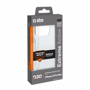 SBS D3O dėklas iPhone 14 Pro Max - permatomas