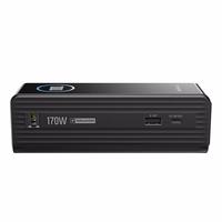 "EcoFlow RAPID Powerbank" 25000 mAh, 170 W (įmontuoti 100 W kabeliai).