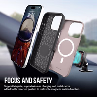 Dėklas Perfectionists Triangle Mag Case Apple iPhone 17 Pro Max rožinio aukso