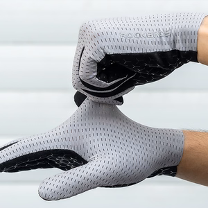 Rockbros Breathable Full Finger Cycling Gloves, Size: M - Gray