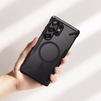 Ringke Fusion X Magnetinis dėklas Samsung Galaxy S25 Ultra telefonui - juodas