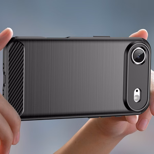 Carbon dėklas telefonui iPhone 17 Air - juodas