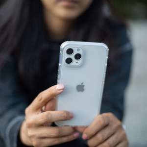 Raptic X-Doria skaidrus dėklas iPhone 14 Pro Max šarvuotas dėklas juodas