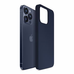 3mk Silikoninis dėklas iPhone 16 Pro Max - tamsiai mėlyna