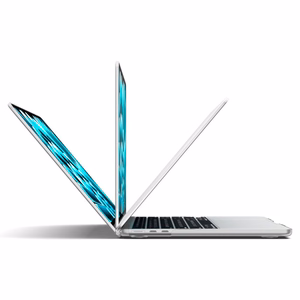 Spigen AirSkin dėklas, skirtas MacBook Air 13" 2023 / 2024 / 2025 / 2026 – skaidrus