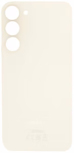 Galinis dangtelis Samsung S911 S23 Cream (be kameros stikliuko) originalus (naudotas Grade C)