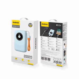 Išorinė baterija Dudao K21Pro Mini mėlyna 20000mAh 22.5W (PD / QC3.0)