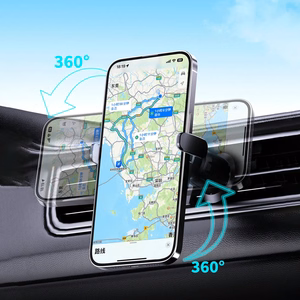 Dudao FW11 automobilinis telefono laikiklis su 15W indukciniu įkrovikliu oro angai / prietaisų skydeliui - juodas