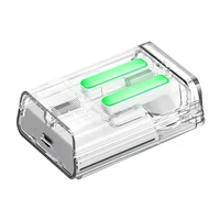 TWS Joyroom JR-TC1 IceLens Series belaidės ausinės su LED lemputėmis - baltos