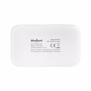 Rebel RB-0701 belaidis maršrutizatorius Viena juosta (2,4 GHz) 3G 4G