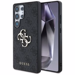 Guess Big 4G Logo Classic Logo dėklas telefonui Samsung Galaxy S25 Ultra juodas