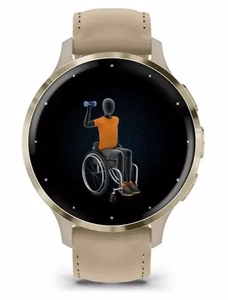 Garmin 010-02785-55 Išmanusis arba sportinis laikrodis 3,05 cm (1.2") AMOLED 41 mm Skaitmeninis 390 x 390 pikseliai Lietimui jautrus ekranas Auksas „Wi-Fi“ GPS (palydovinis)