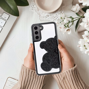 TEDDY BEAR Dėklas telefonui SAMSUNG A56 5G juodas