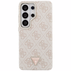 Guess dėklas 4G Triangle Logo MagSafe for Samsung Galaxy S26 Ultra rožinis