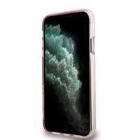 Karl Lagerfeld IML Choupette galvos ir monogramos dėklas iPhone 11 / Xr - rožinė