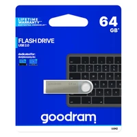 GOODRAM UUN2 Atmintukas - 64GB USB 2.0 SIDABRINIS