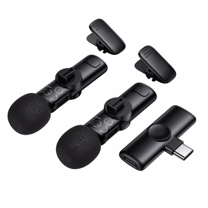 Borofone Lavalier wireless microphone BFK16A Winner Type C black - 2 pieces