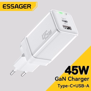 Įkroviklis Essager Zhiqi GaN Baltas 45W (PD / QC3.0)