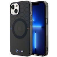 Dėklas BMW BMHMP14SHGPK iPhone 14 6.1" pilka/pilka Raštas MagSafe
