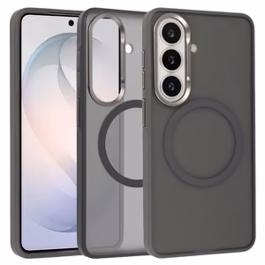 Liavec Soft Dėklas Metal Frame for Samsung Galaxy S26 pilkas