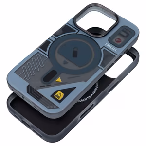 Dėklas telefonui FORCELL F-PROTECT Levels su dvigubo sluoksnio 4D technologija, karinio bandymo sertifikatu, suderinamas su MagSafe, skirtas IPHONE 16 PRO MAX pilkas