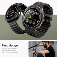 Spigen Liquid Air dėklas laikrodžiui Samsung Galaxy Watch 8 44mm - matinis juodas