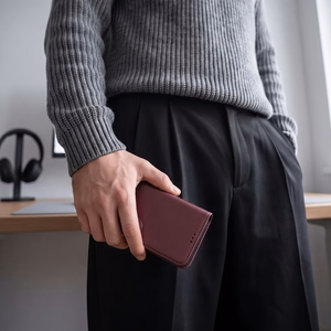 Tech-Protect Wallet case for Xiaomi Redmi Note 17 Pro 5G - burgundy