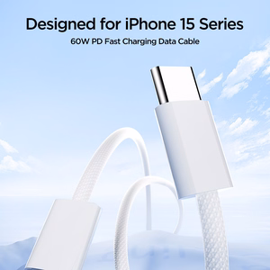 Joyroom S-A45 60W USB-C to USB-C 1.0m baltas kabelis