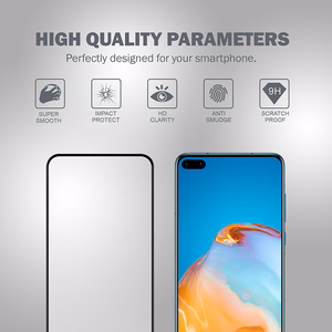 Crong 3D Armor Glass 9H grūdintas apsauginis ekrano stiklas, skirtas Huawei P40, su montavimo rėmeliu