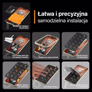 PanzerGlass Apsauginis stiklas su itin plačiu tinka su pozicionieriumi, skirtas iPhone 15 Plus
