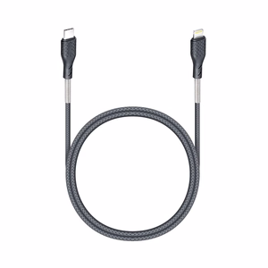 FORCELL F-ENERGY Carbon CB-01C Kabelis C tipo į Lightning PD 3A 27W CB-01C 1 m juodas