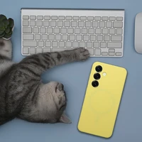 Dėklas telefonui iš silikono, 2 mm storio, HONOR 400 SMART, su MagSafe, citrininis