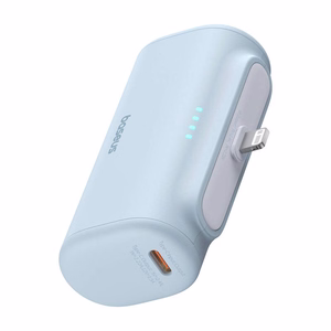Išorinė baterija OS-Baseus Compact IP 5000mAh 20W (mėlyna)