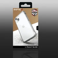 Raptic X-Doria Air dėklas telefonui iPhone 14 Plus šarvuotas sidabrinis