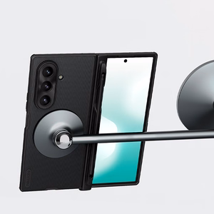 Nillkin Super Frosted Shield Fold Magnetinis dėklas Samsung Galaxy Z Fold 7 suderinamas su MagSafe - juodas