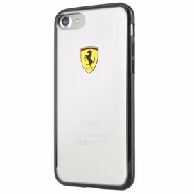 Ferrari kietasis dėklas FEHCP7BK iPhone 7/8/SE 2020 / SE 2022 juodas/ Skaidrus Racing Shield