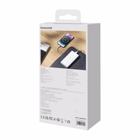 Baseus Airpow Ličio polimerų maitinimo bankas 10000 mAh 20 W Baltas