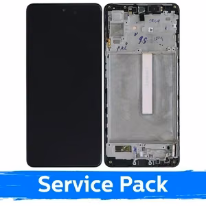 LCD дисплей для Samsung M536 M53 5G чёрный с рамкой (Service Pack)