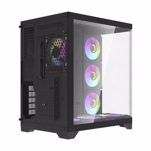 Darflash FT418 PRO kompiuterio korpusas + 7 aRGB ventiliatoriai (juodas)