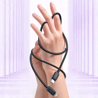 USB Laidas Joyroom "A14" juodas "Type-C / Lightning" 120cm (iki 20W)