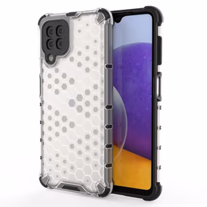 Honeycomb Case броневой чехол с TPU бампером для Samsung Galaxy A22 4G прозрачный