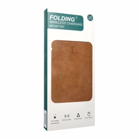 Pelės kilimėlis su belaidžiu įkrovikliu 15W OJD-82 rudas pilkas