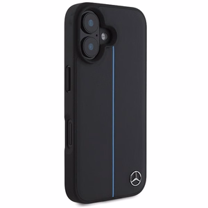 Mercedes MB Blue Line odinis magnetinis iPhone 16 dėklas - juodas